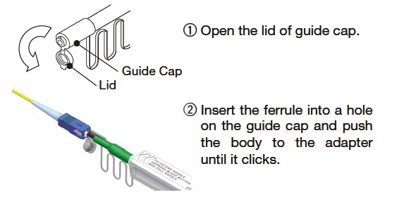 one click cleaner to clean the ferrule endface in plugs